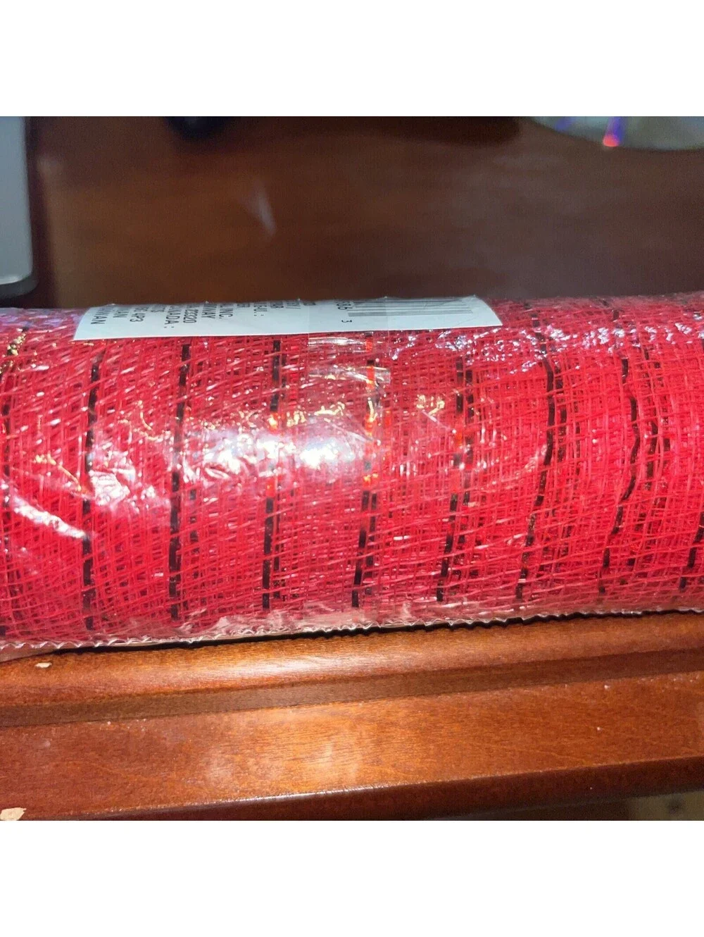 Floral Garden Red Decorative Mesh 6